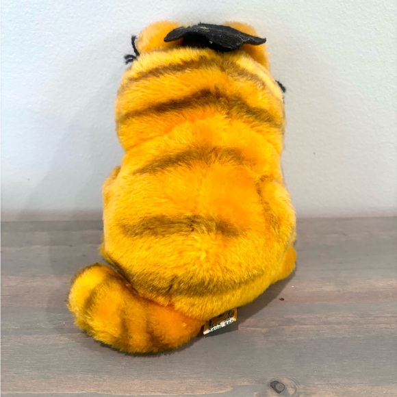 Vintage R. Dakin & Co Garfield Cat Grad Stuffed Plush Graduation Cap 1978 1981 - Picture 4 of 9